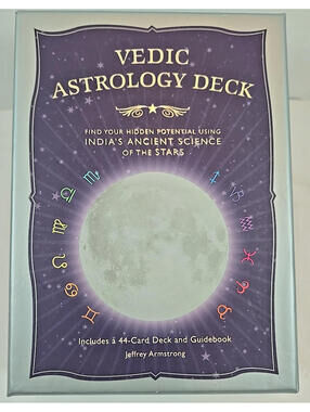 Vedic Astrology Card Deck  Jeffrey Armstrong  2012 In Box with Guidebook